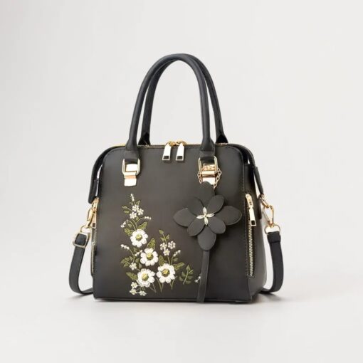 Blooming Beauty: The EMERY ROSE Flower Embroidered Handbag